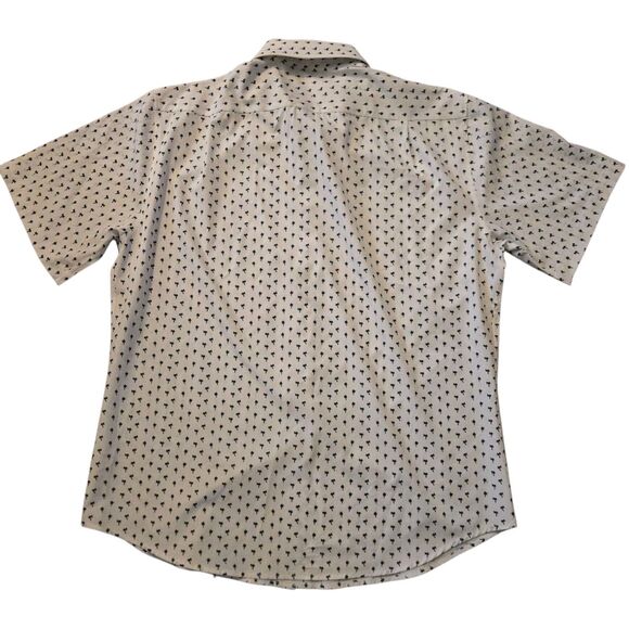 Rugby University XL Button Up Shirt Palm Trees Golf Performance Travel Outdoors - Picture 2 of 7